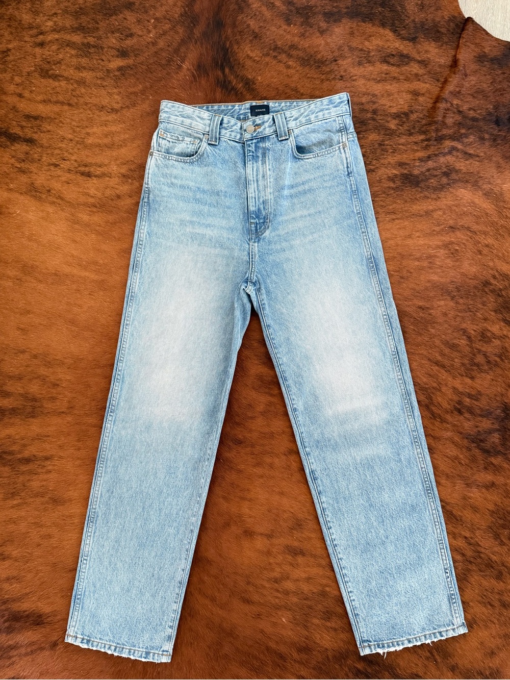 KHAITE Light Blue Boyfriend Jeans